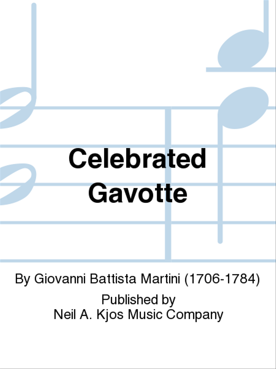 Celebrated Gavotte Celebrated Gavotte Flute Solo scores gallery preview page 1