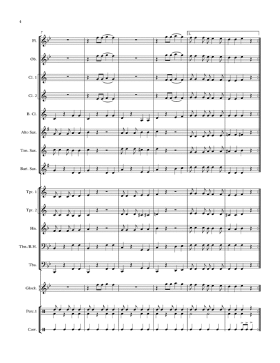 Senorita Fajita Senorita Fajita Concert Band scores gallery preview page 4