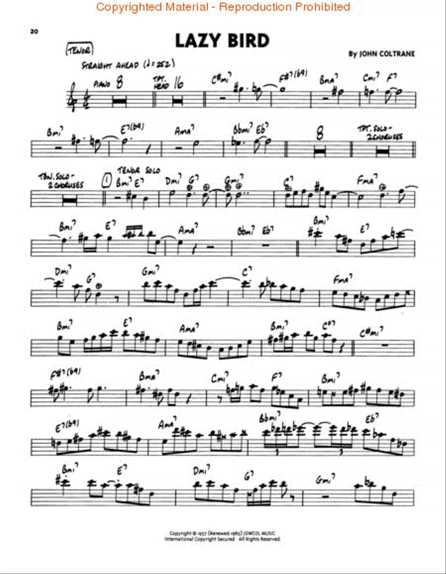 Solos Tenor Saxophone scores gallery preview page 4