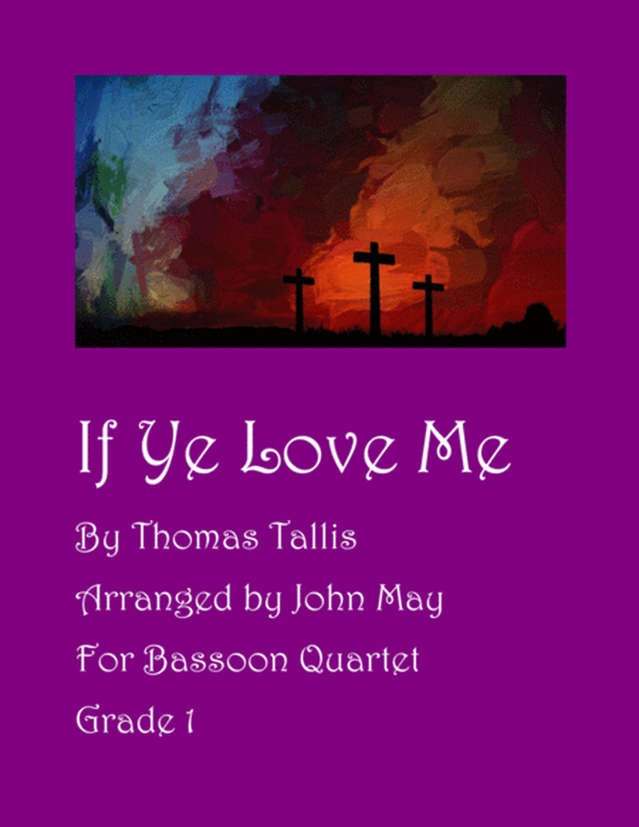 If Ye Love Me-Bassoon Quartet image number null