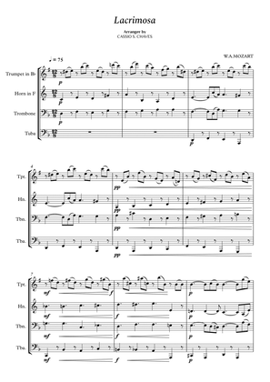 Mozart - Lacrimosa for Brass Quartet