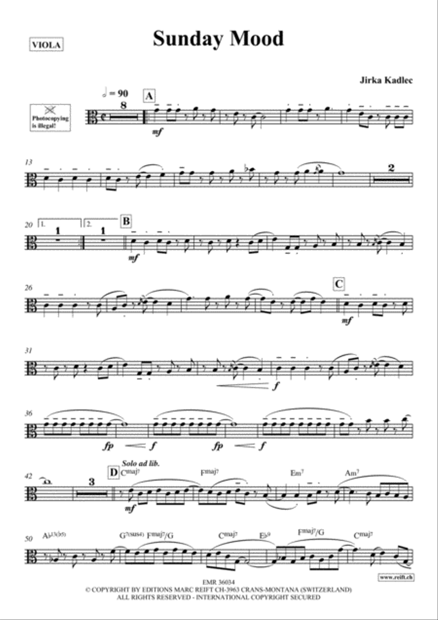 Sunday Mood Sunday Mood Viola scores gallery preview page 2
