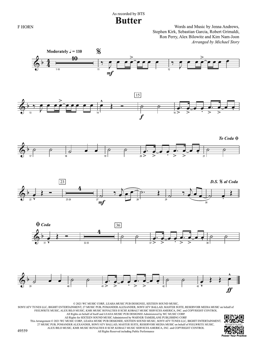 Butter: 1st F Horn