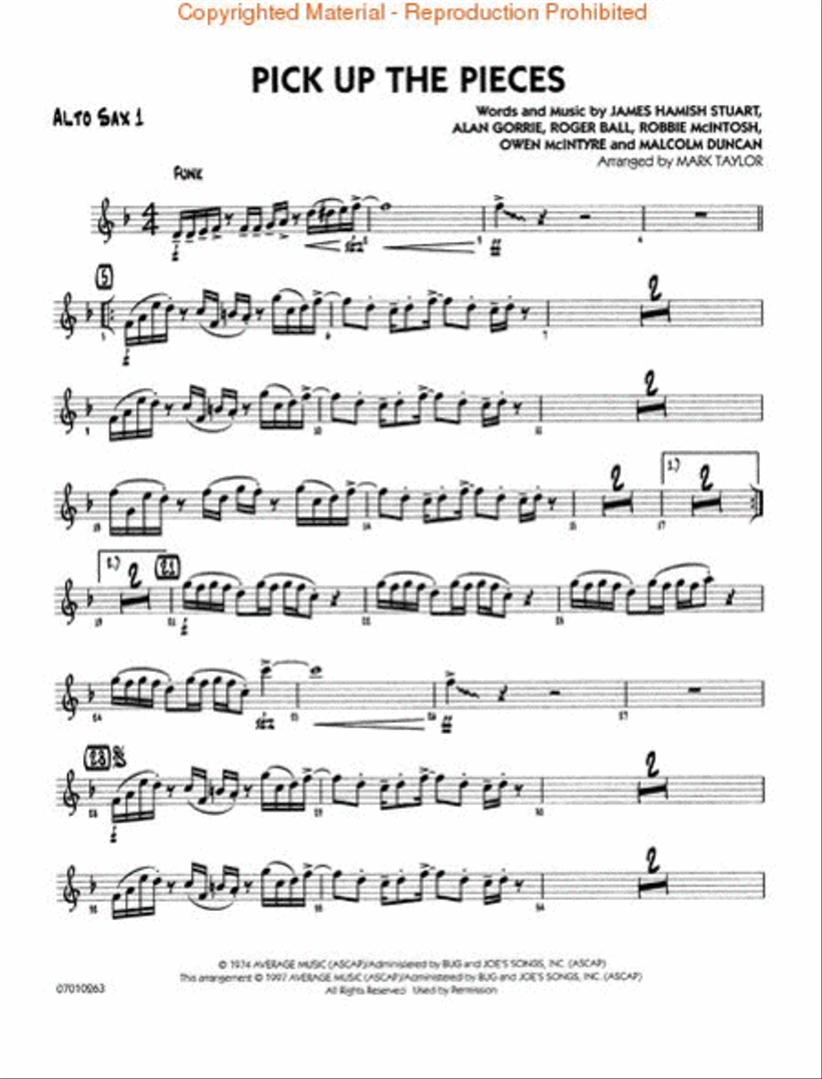 Pick up the Pieces Jazz Ensemble scores gallery preview page 3