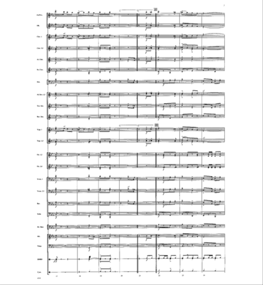 March: Celebration and Glory Concert Band scores gallery preview page 4