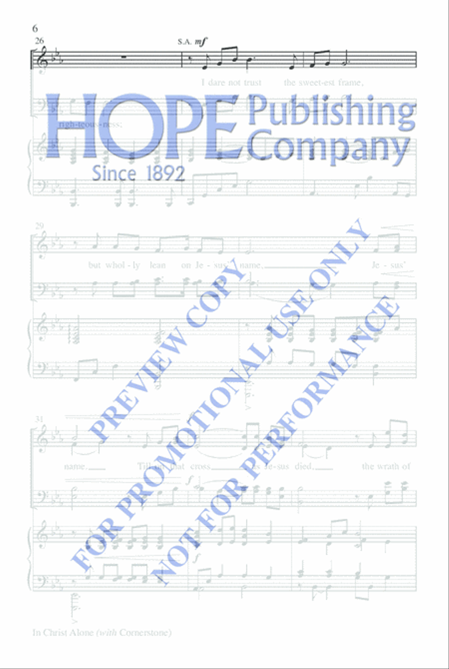In Christ Alone with Cornerstone Choir scores gallery preview page 5