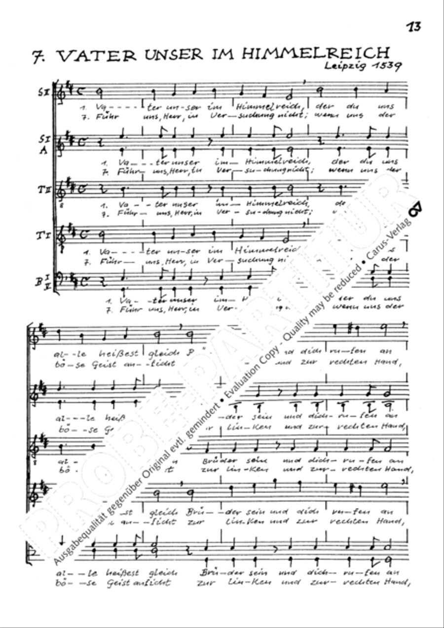 Chorsatze I zu Bachs Clavierubung Collection / Songbook scores gallery preview page 14