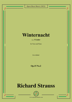 Richard Strauss-Winternacht,in a minor,Op.15 No.2