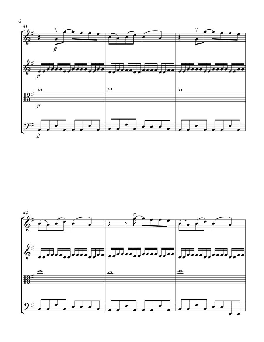 Somewhere Only We Know String Quartet scores gallery preview page 6