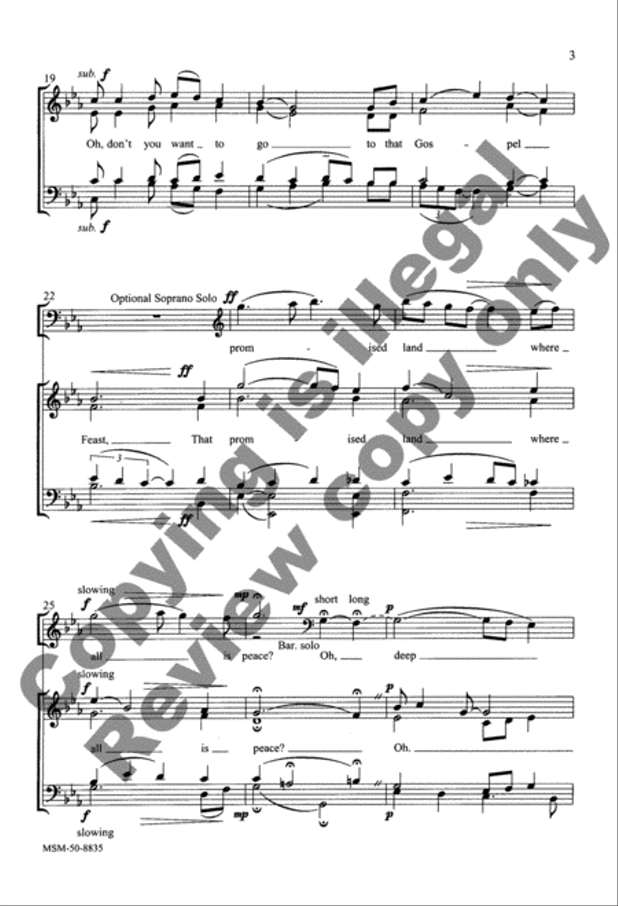 Deep River 4-Part scores gallery preview page 8