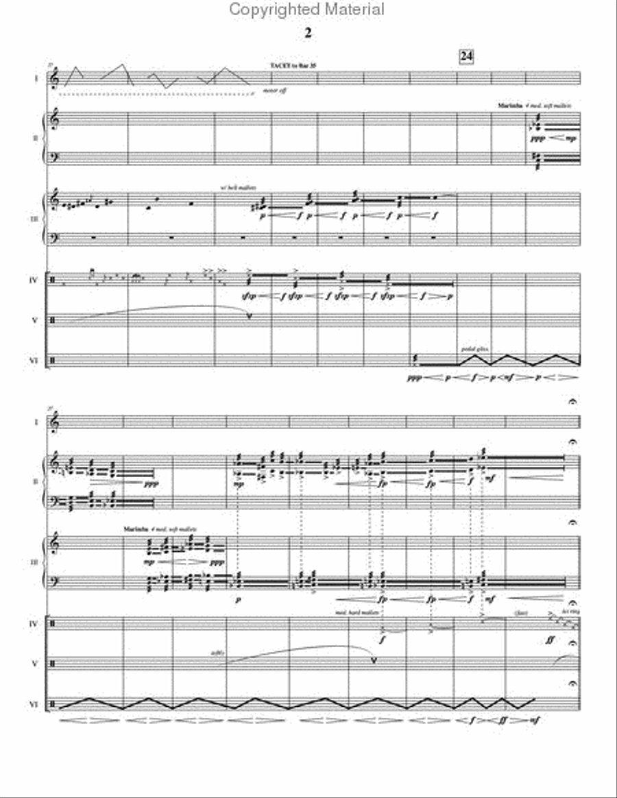 Aquanautic Voyage Percussion Ensemble scores gallery preview page 3