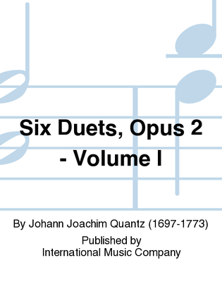 Book cover for Six Duets, Opus 2: Volume I
