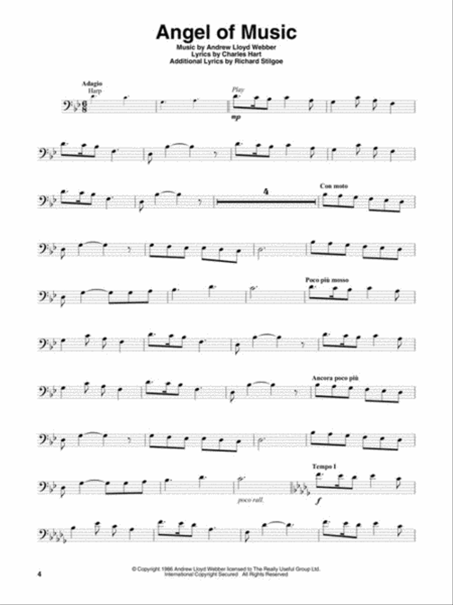 The Phantom of the Opera Cello scores gallery preview page 3