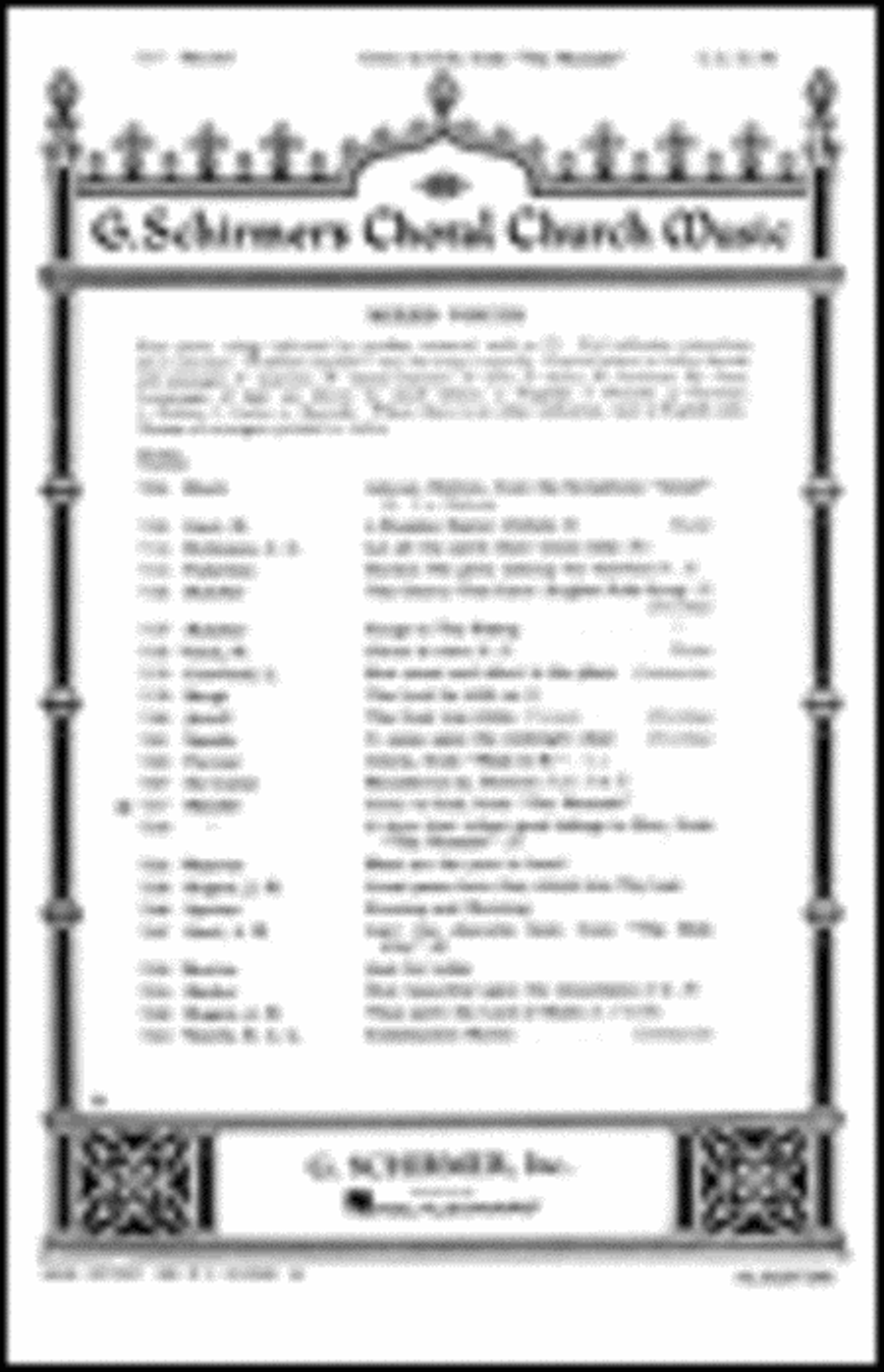 Glory To God From The Messiah 4-Part scores gallery preview page 1