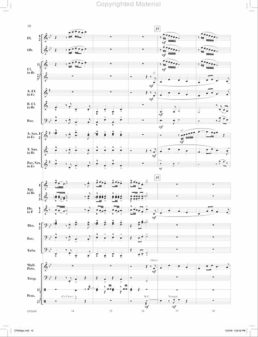 Orion's Sword Orion's Sword Concert Band scores gallery preview page 11