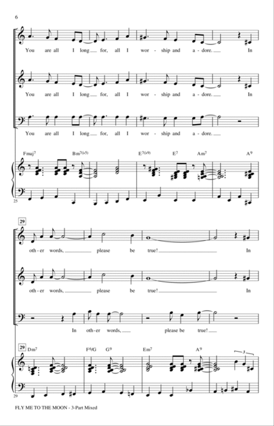 Fly Me To The Moon (In Other Words) (arr. Roger Emerson) 3-Part scores gallery preview page 4