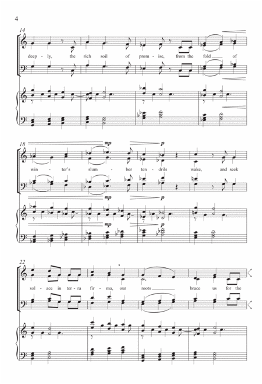 Our Garden of Life Our Garden of Life 4-Part scores gallery preview page 3