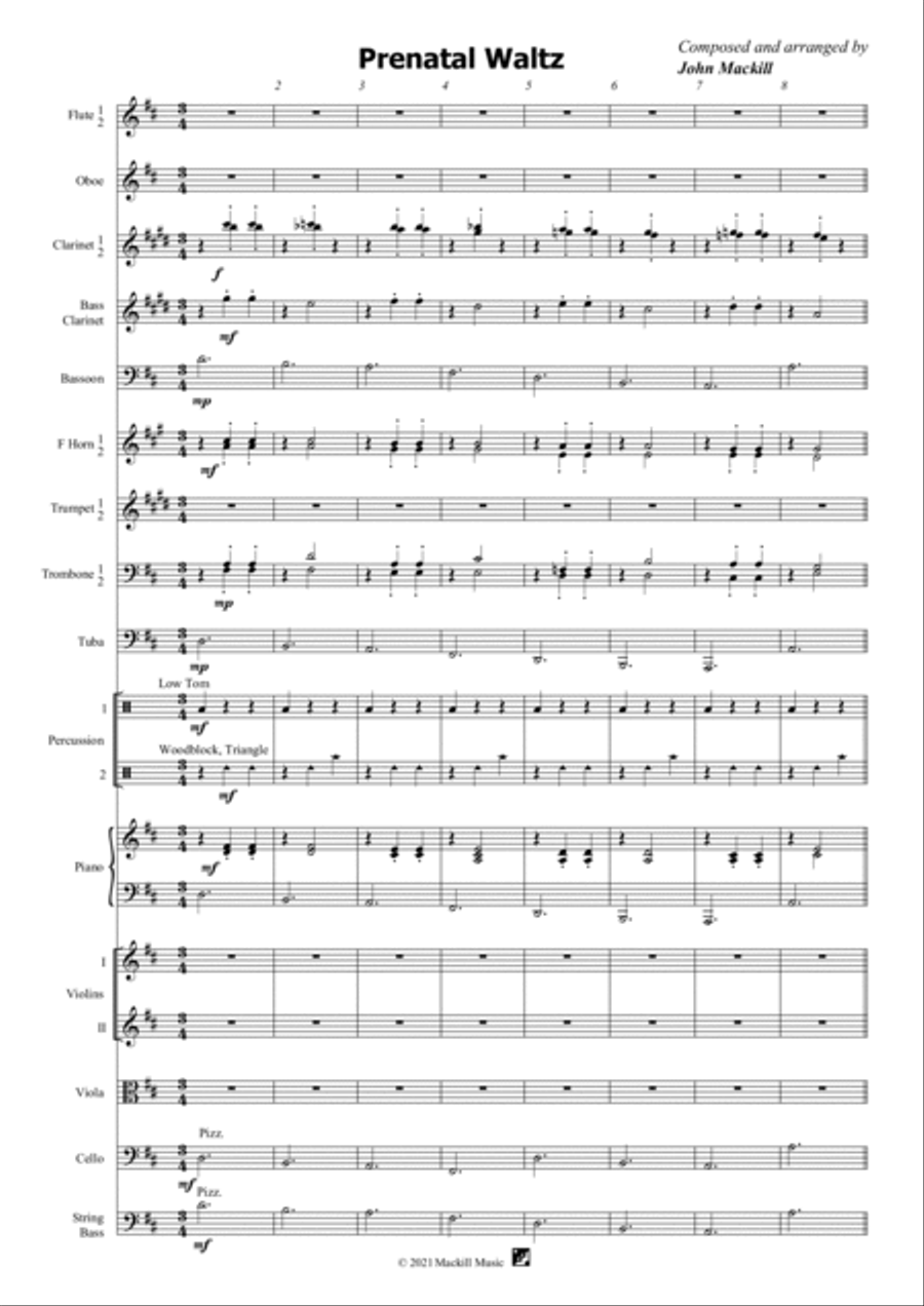 Prenatal Waltz Full Orchestra scores gallery preview page 2