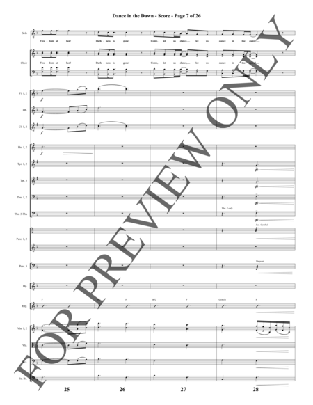 Dance in the Dawn - Orchestration (pdf)