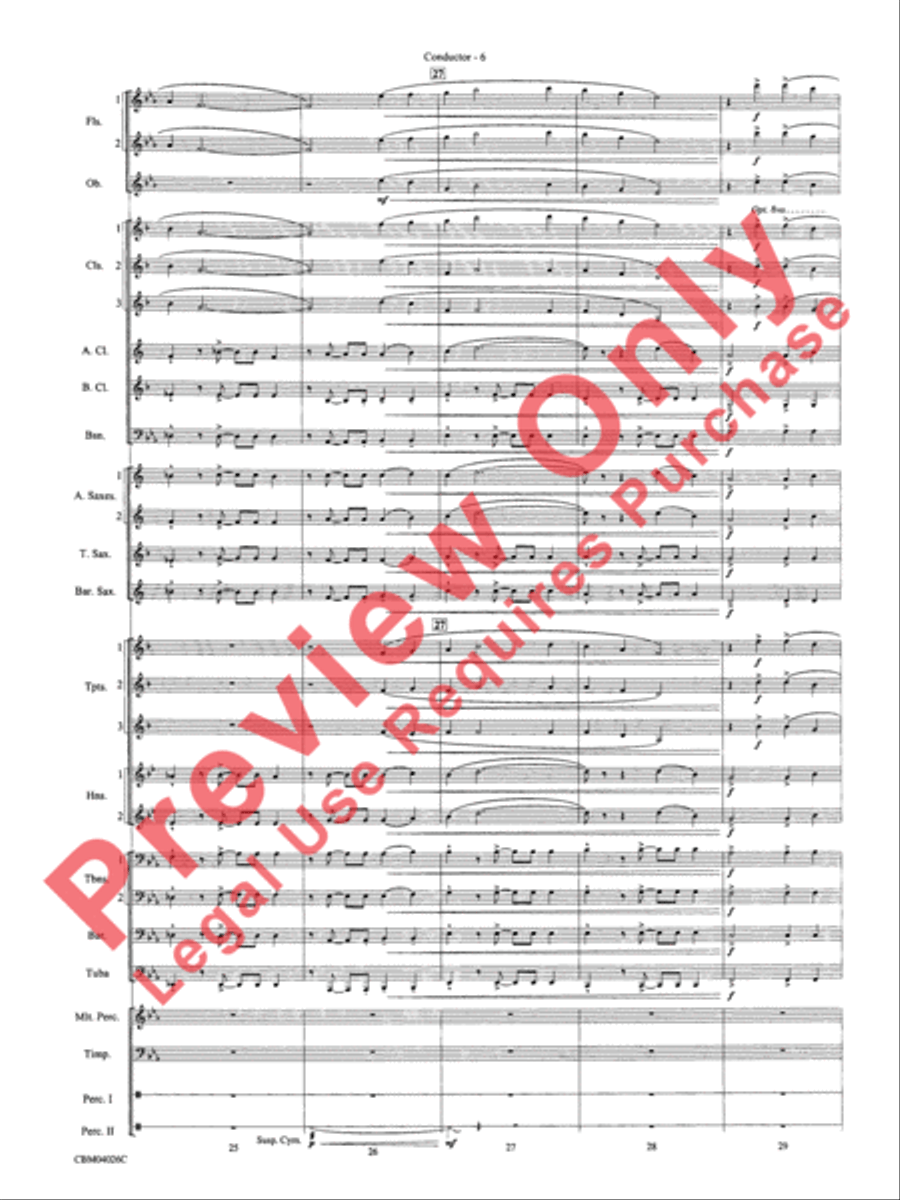 Go West! Concert Band scores gallery preview page 9
