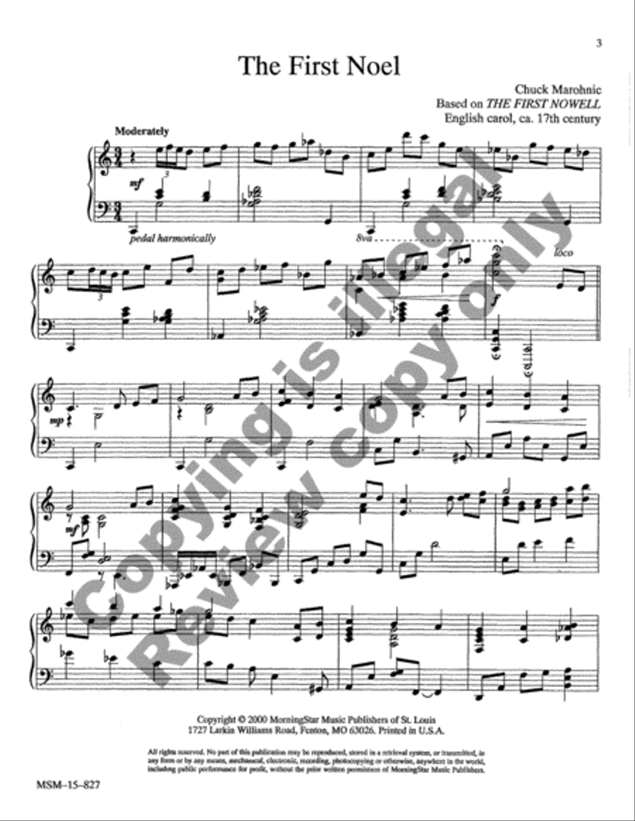 Christmas Jazz: Five Carols for Piano, Set 3 Piano Solo scores gallery preview page 9
