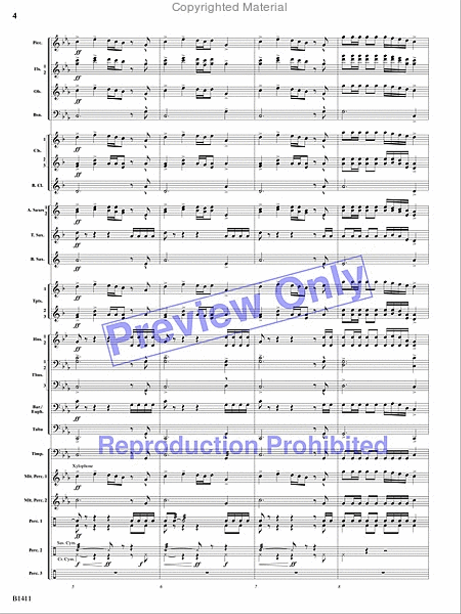 Pirates! Pirates! Concert Band scores gallery preview page 3