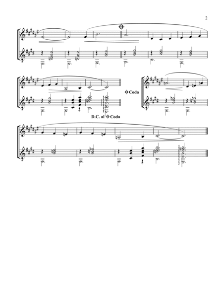 Gymnopedie (1,2,3) for clarinet in Bb and guitar image number null