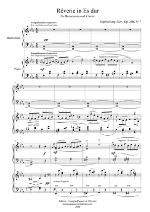 Rêverie (Op. 26B, Nº 7) (piano and harmonium) (score)