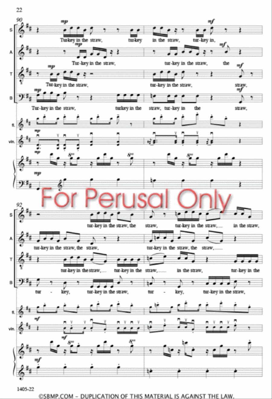 The Bunk-House Orchestra - SATB Octavo 4-Part scores gallery preview page 21