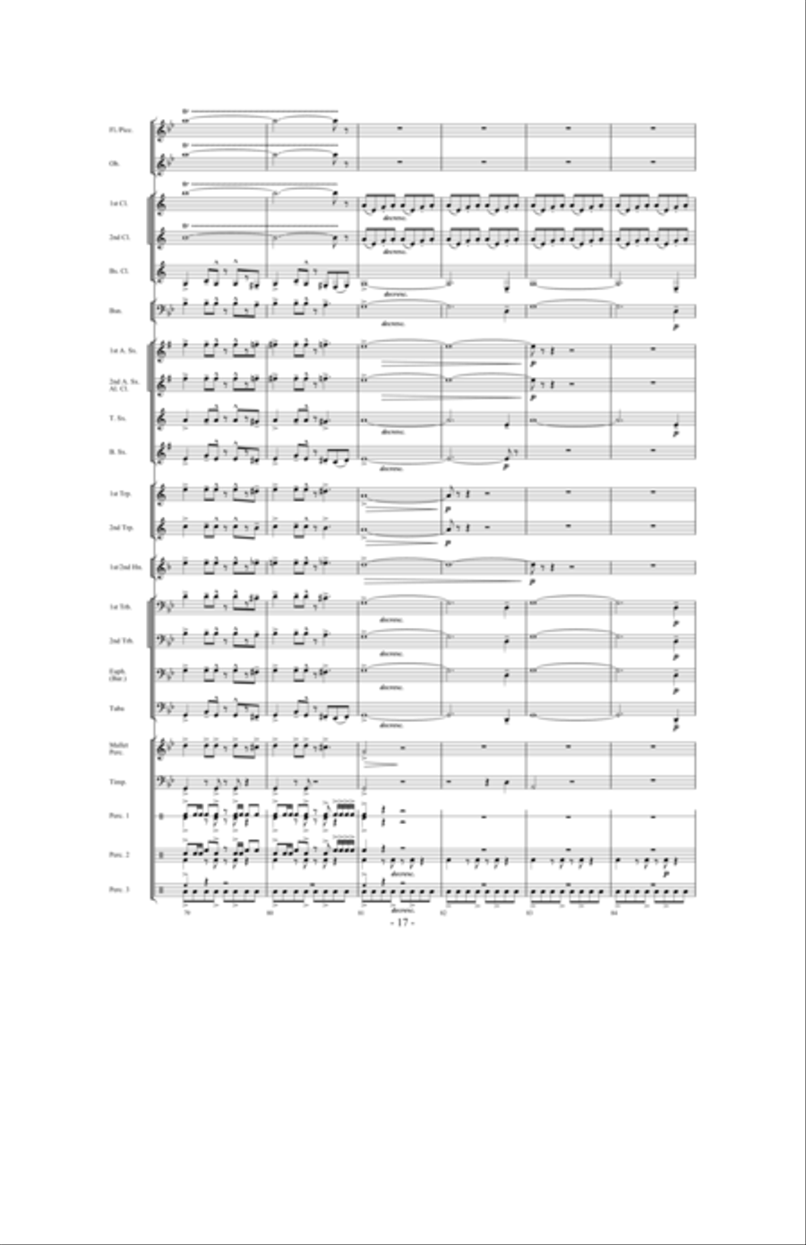 Night Ride Through Metropolis Concert Band scores gallery preview page 16