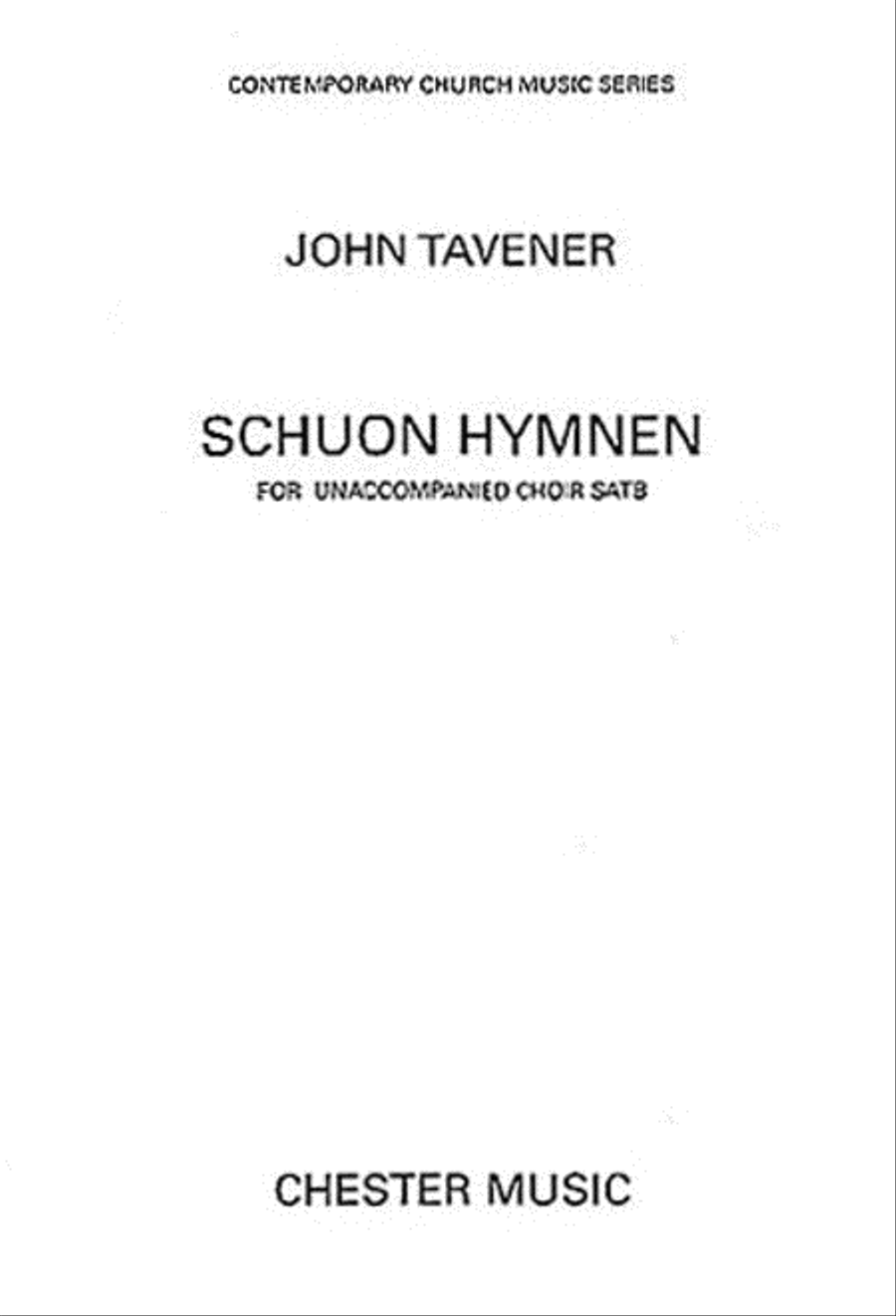 Schuon Hymnen 4-Part scores gallery preview page 1