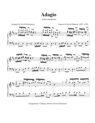 Book cover for Adagio for Carillon