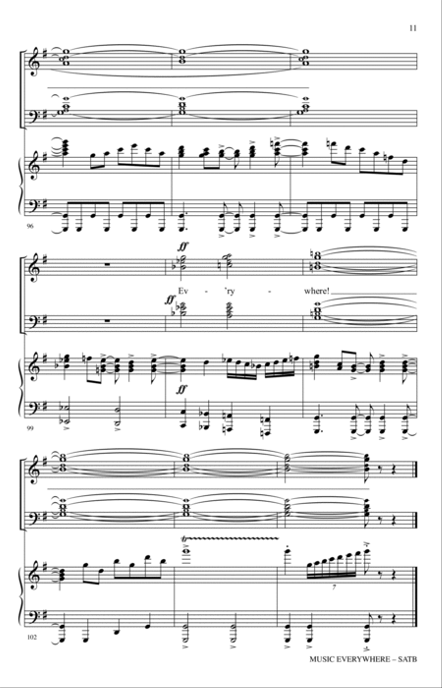Music Everywhere 4-Part scores gallery preview page 10