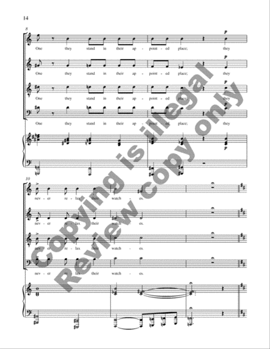 A Spectacle of Glory 4-Part scores gallery preview page 10