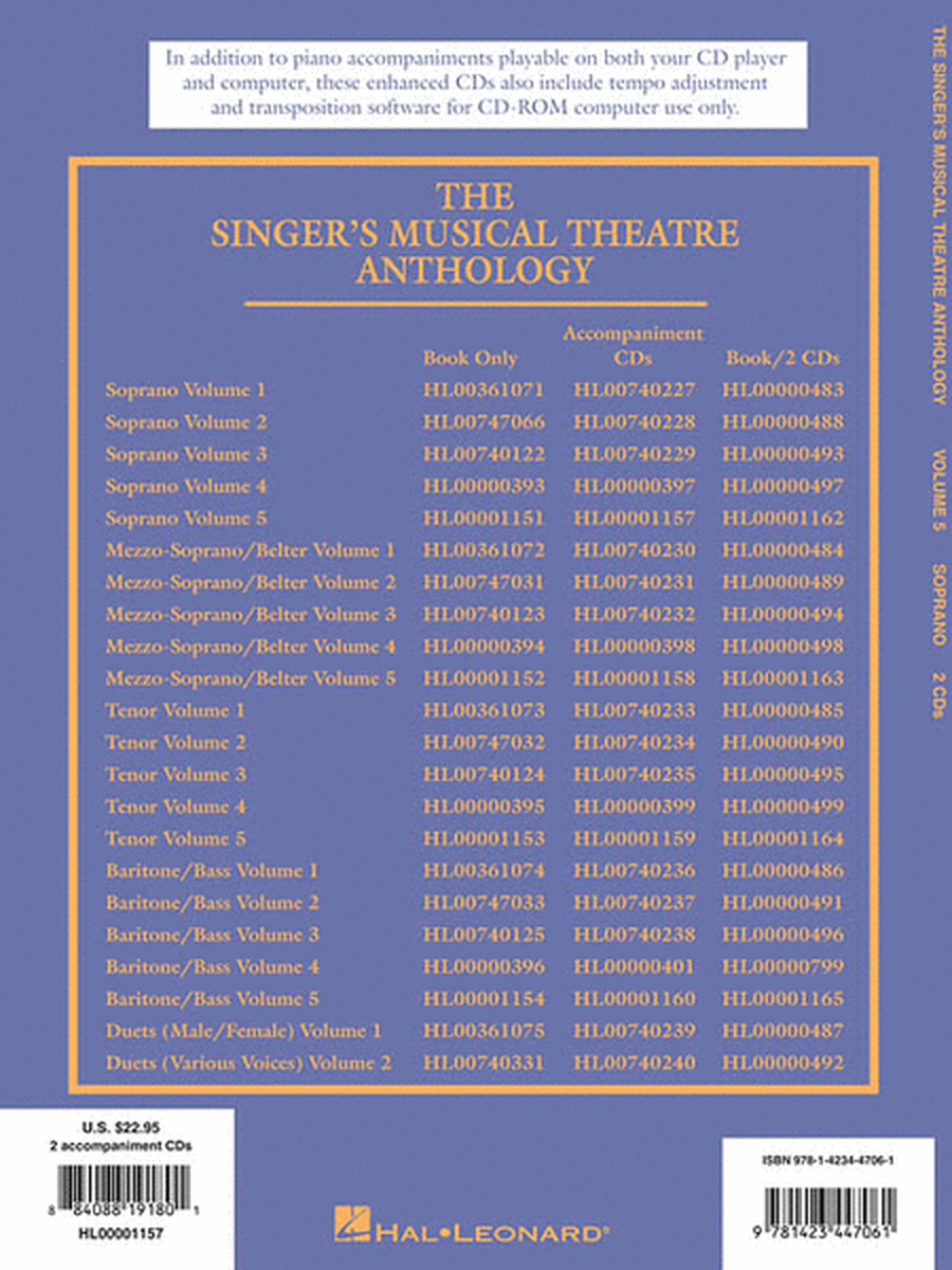 The Singer's Musical Theatre Anthology - Volume 5 image number null