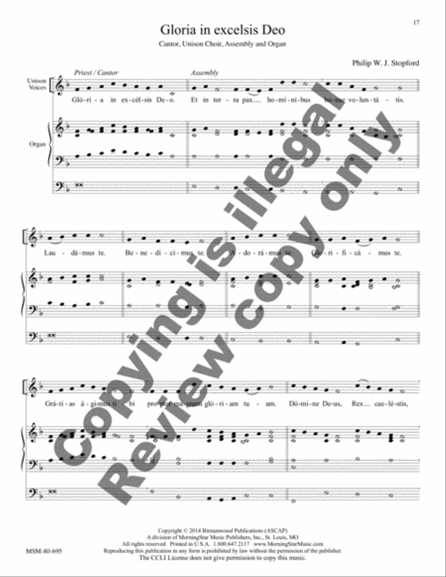 Mass of St. Luke the Evangelist (Choral Score) image number null