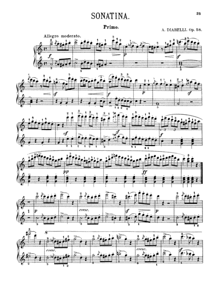 Diabelli: Sonatinas, Op. 24, 54, 58, 60