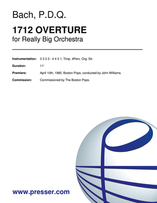 Book cover for 1712 Overture