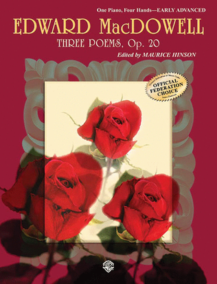 Book cover for Three Poems, Op. 20