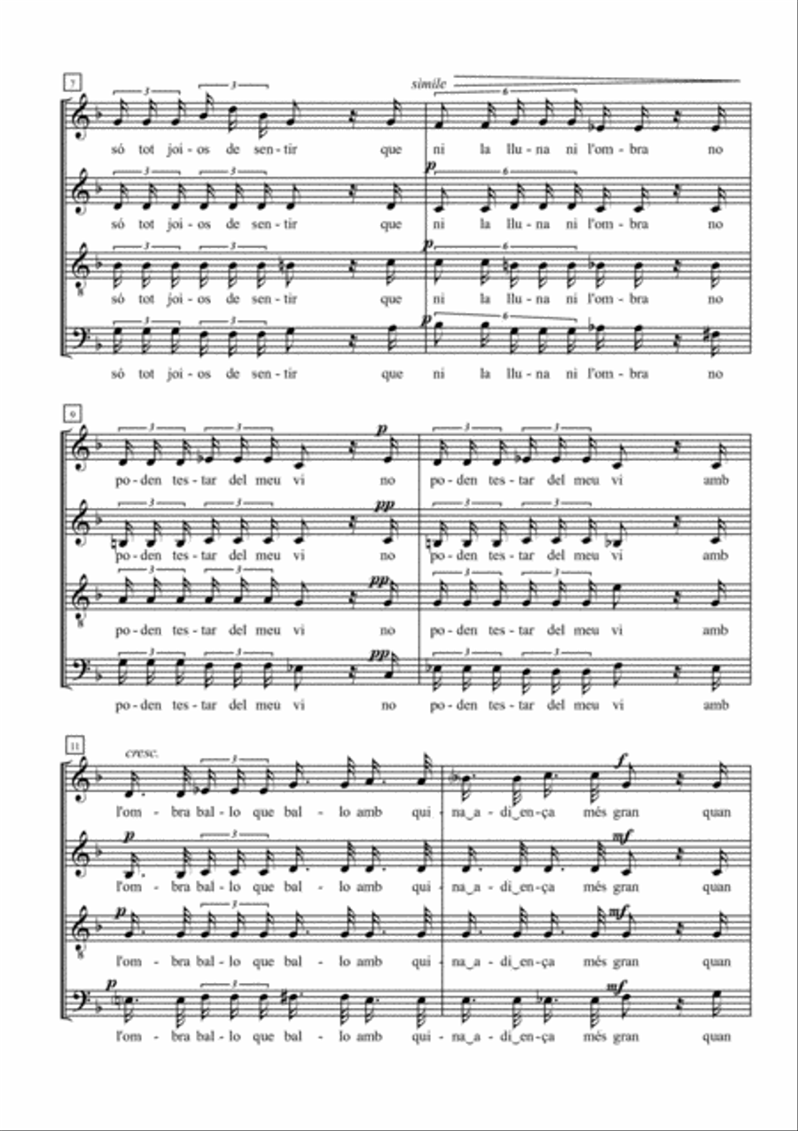 La Festitxola for Mixed Choir (SATB) 4-Part scores gallery preview page 3