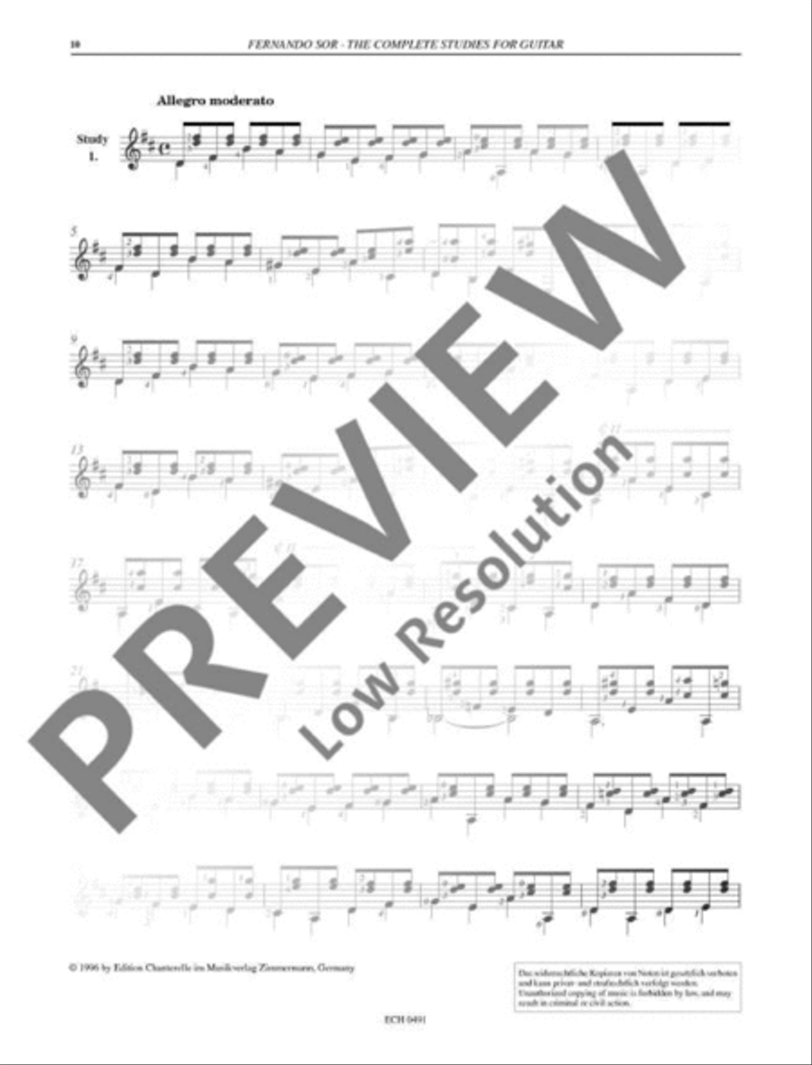 The Complete Studies Classical Guitar scores gallery preview page 11