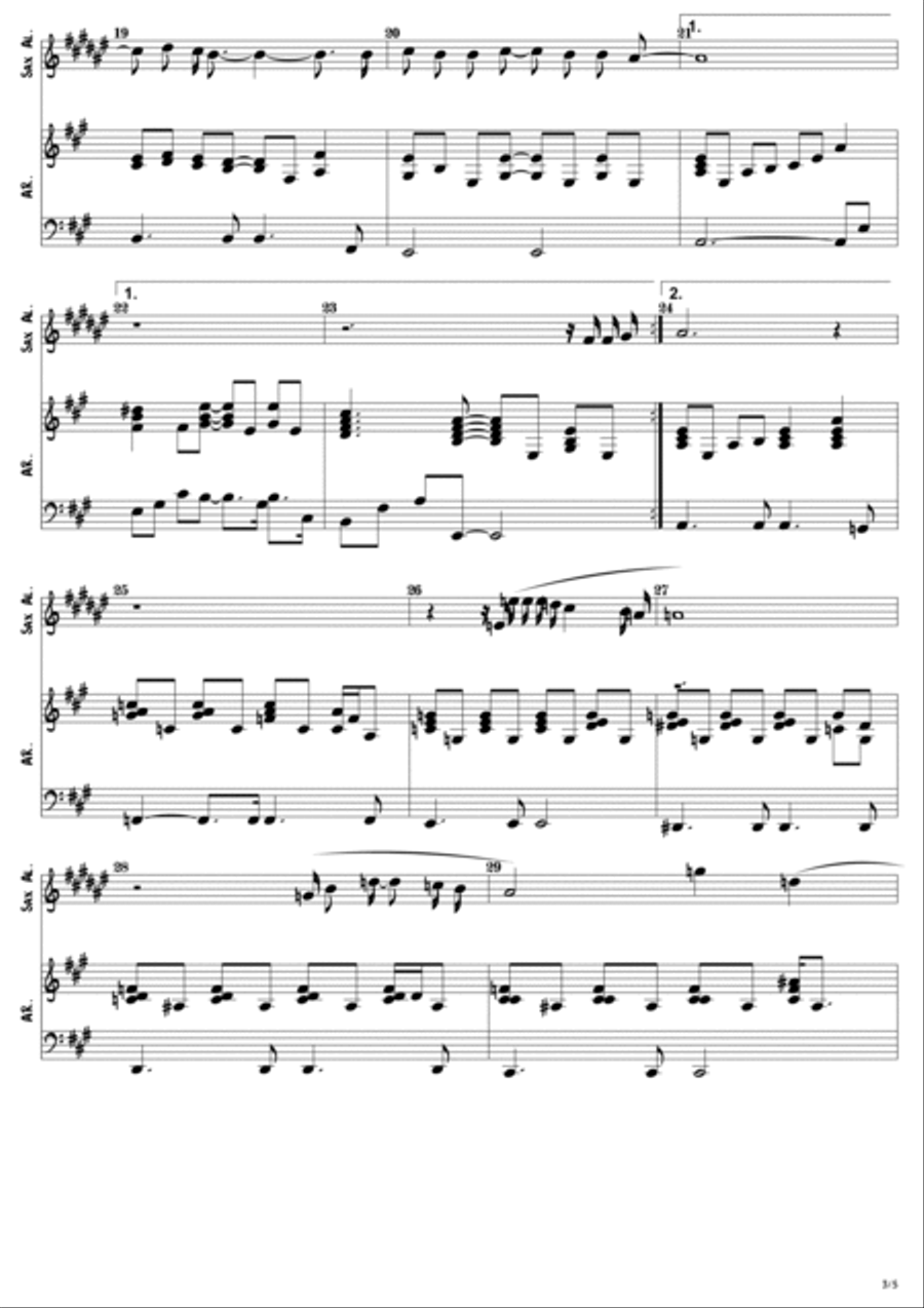 Somos Razão Somos Razão Alto Saxophone scores gallery preview page 3