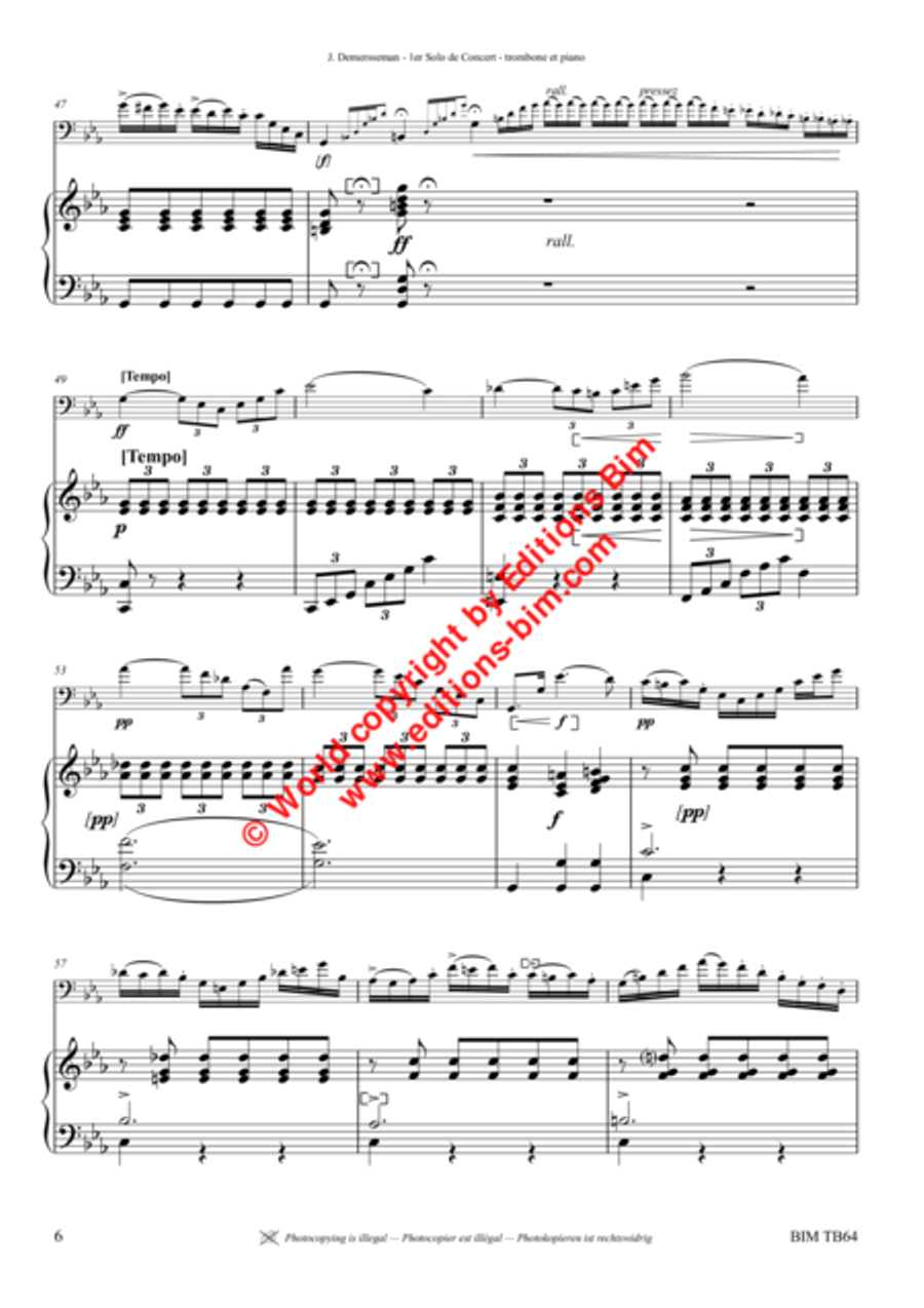 Premier solo de concert Premier solo de concert Baritone Horn scores gallery preview page 5