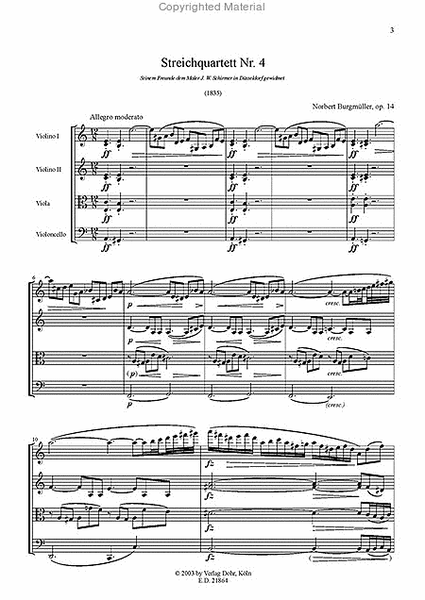 Streichquartett Nr. 4 a-Moll op. 14 (1835)