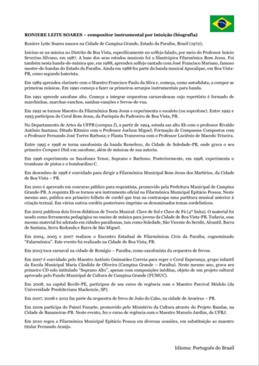 Maria de Carmo Soares de Vasconcelos Concert Band scores gallery preview page 3