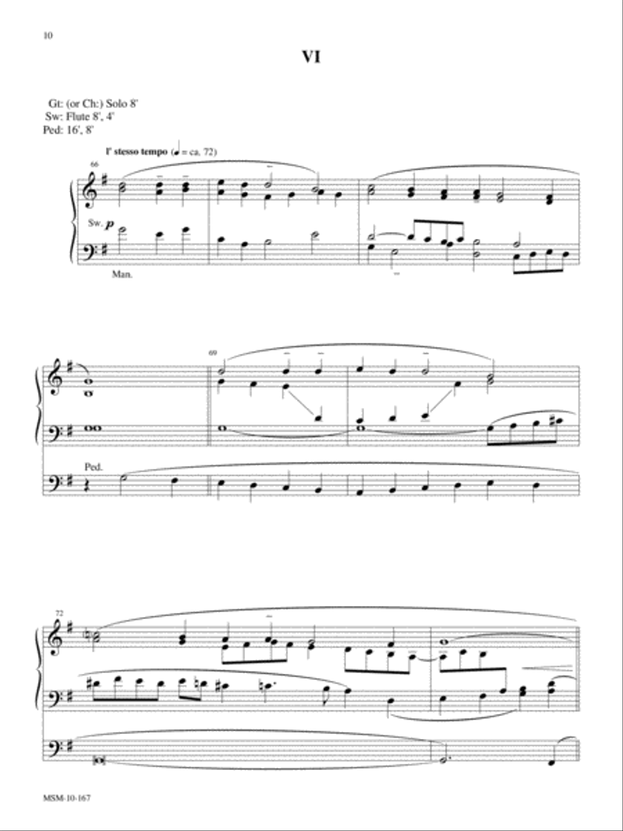 Six Variants on Es ist ein' Ros' entsprungen Organ scores gallery preview page 7