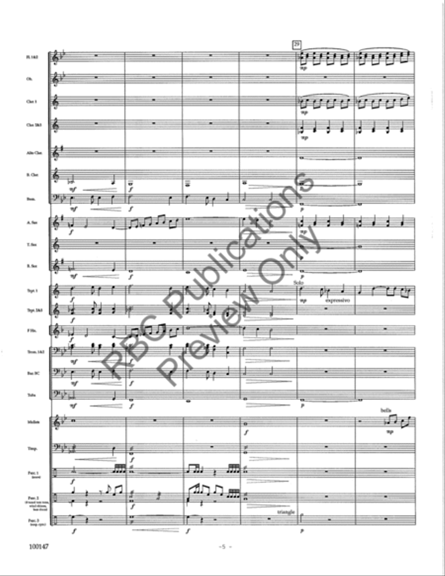 Rivers Rivers Concert Band scores gallery preview page 8