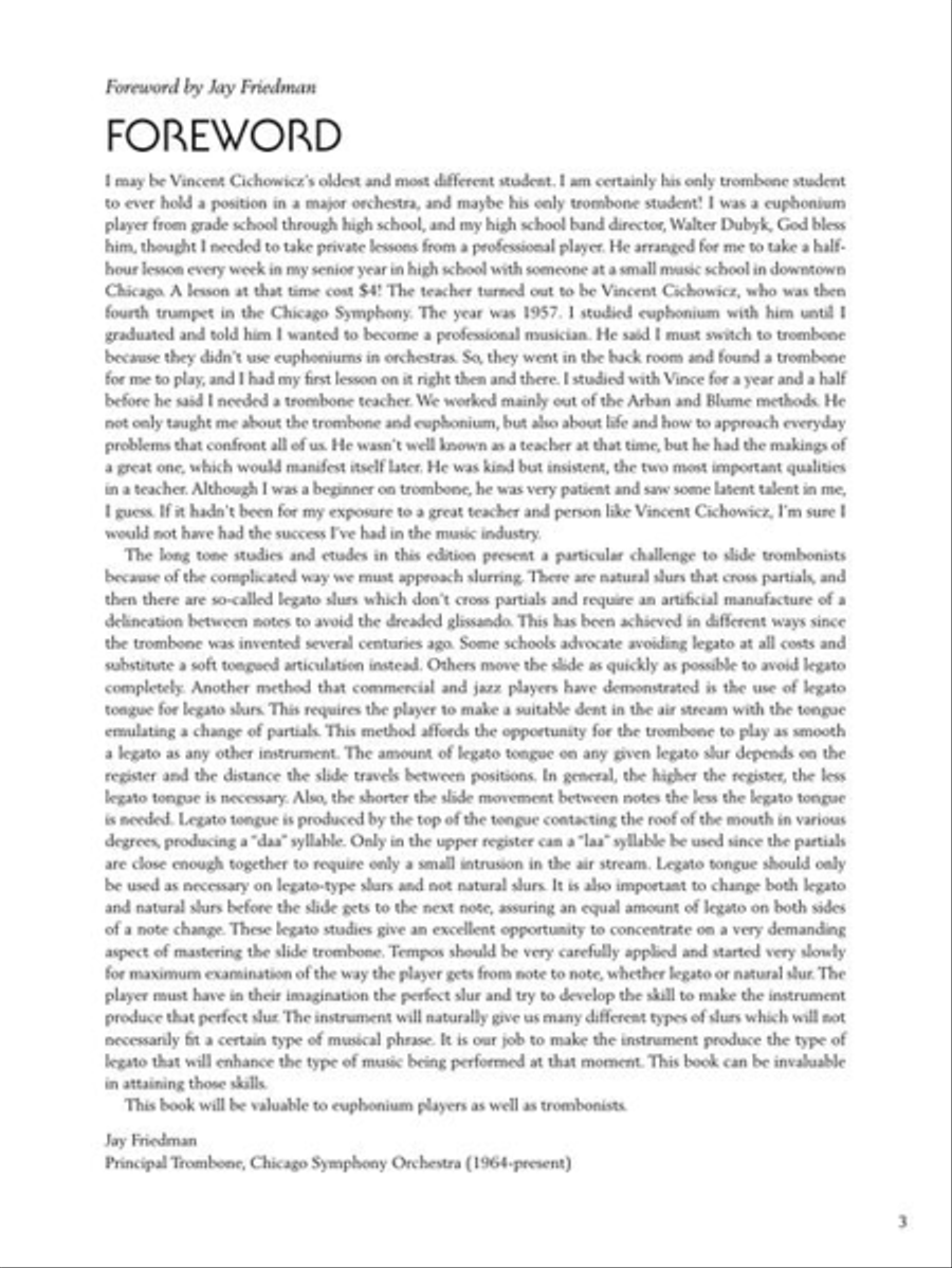Vincent Cichowicz - Fundamental Studies for the Developing Trombone Player Euphonium scores gallery preview page 6