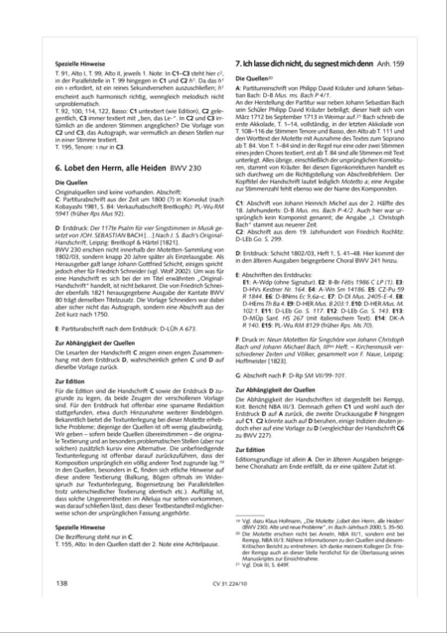The complete motets (without Bc) Choir scores gallery preview page 145