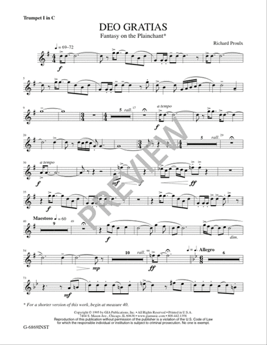 Deo Gratias Trombone scores gallery preview page 21